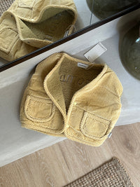 Gaupoo REVERSIBLE TEDDY VEST MARZIPAN
