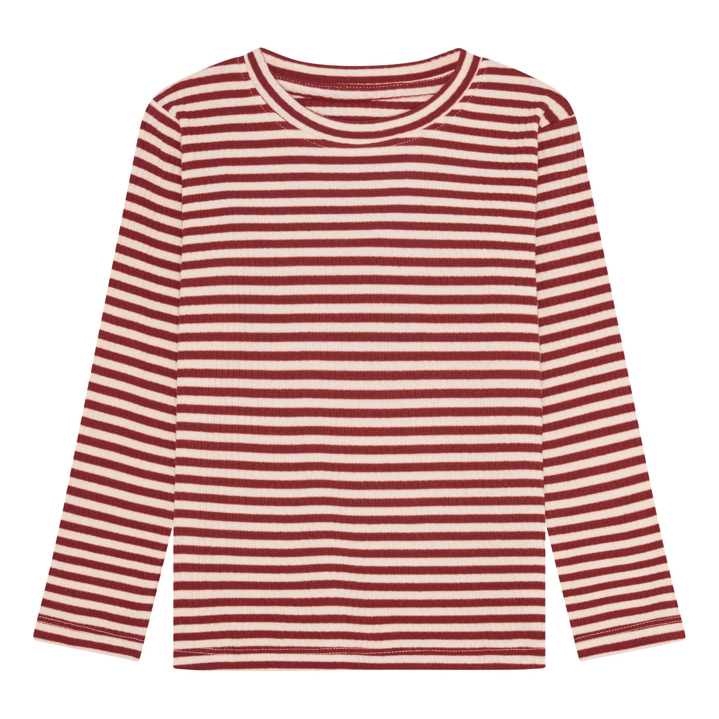 Okker Gokker  rib bluse - red stripe