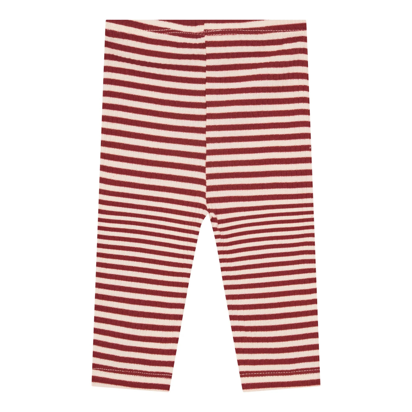 Okker Gokker  rib leggings - red stripe Lava Falls