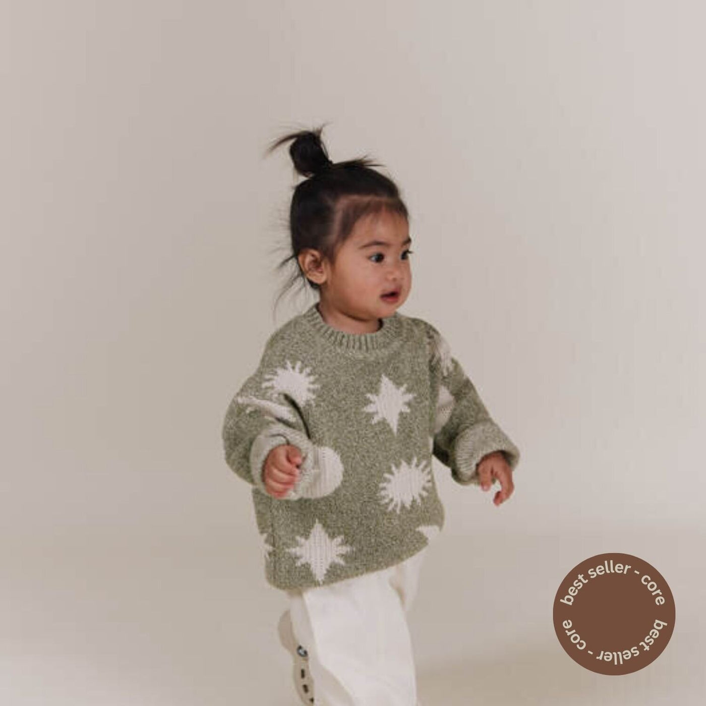 Claude and Co Cozmo Matcha Moon & Stars Sweater