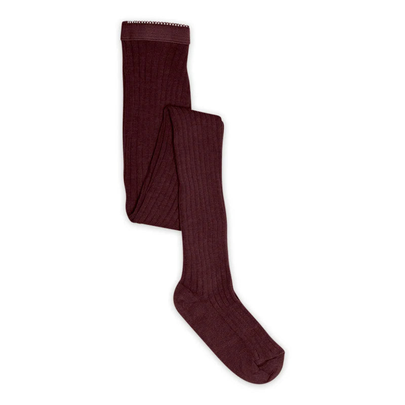 MPkids Cotton rib tights Grape Skin