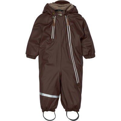 Miikline PU Snow Suit 2 Zip Recycled French Roast