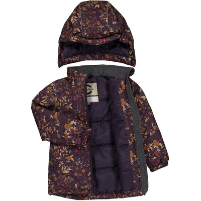 Miikline Winter Jacket AOP Nightshade