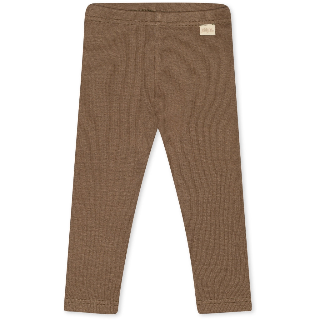 PETIT PIAO  Legging Modal Chocolate Brown.