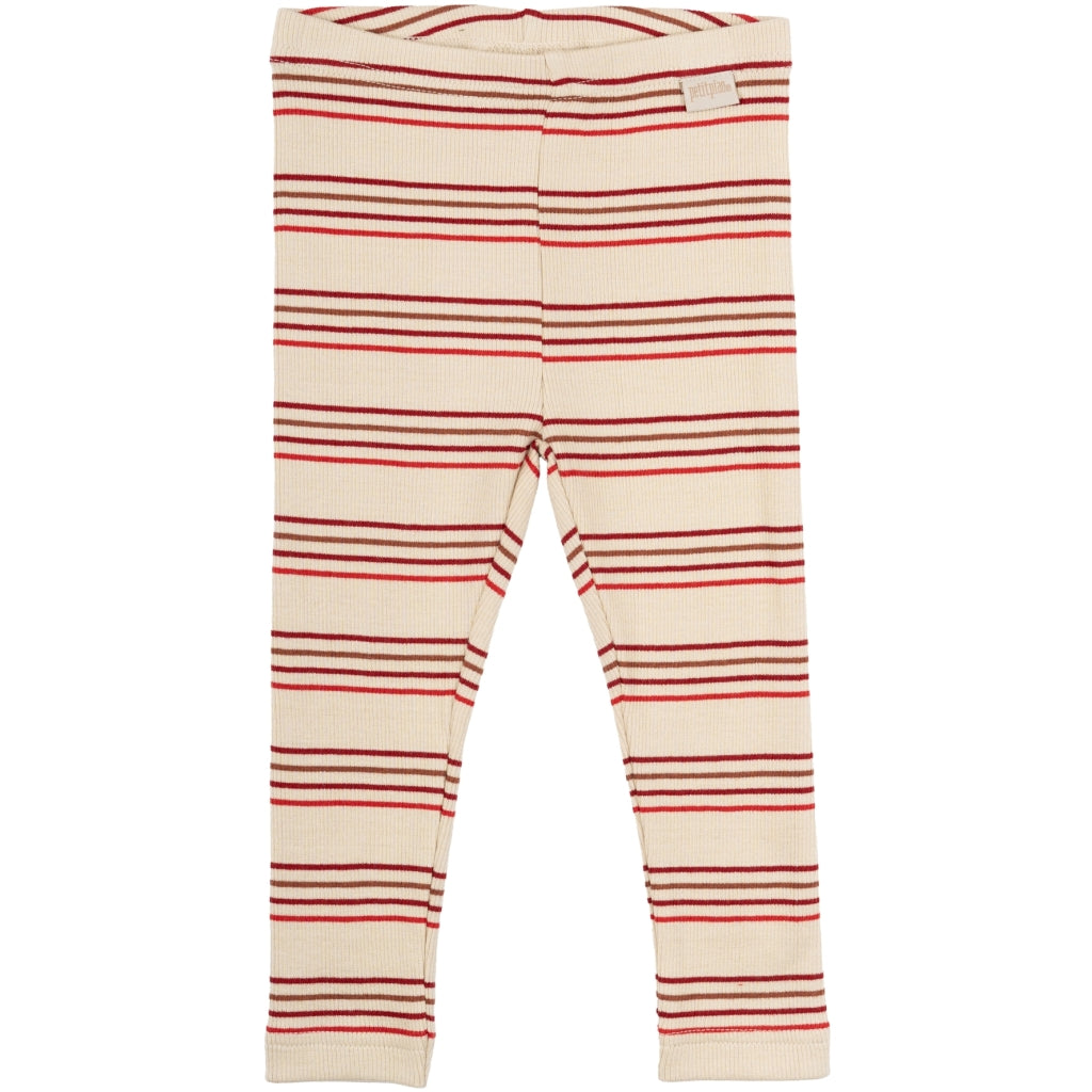 PETIT PIAO  Legging Modal Multi Chili pepper multi stripe