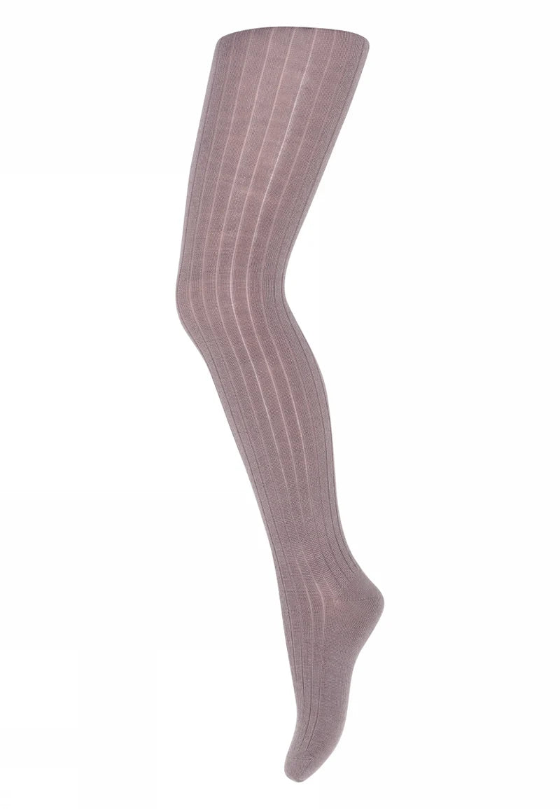 MPkids Wool rib tights Dark Purple Dove