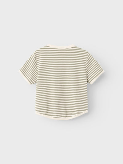 LIL' ATELIER MINI  LOOSE FIT T-SHIRT.  MOSS GRAY