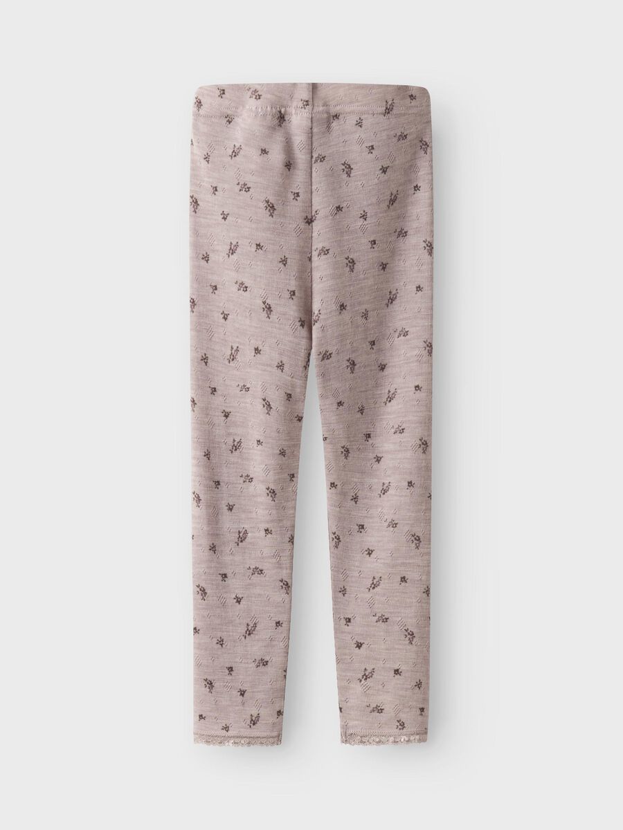 name it mini MERINOULD LEGGINGS Shadow Gray