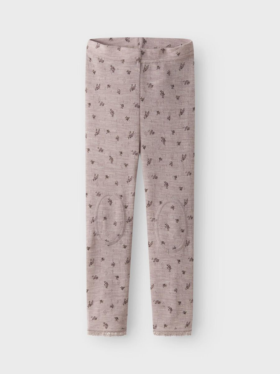 name it mini MERINOULD LEGGINGS Shadow Gray