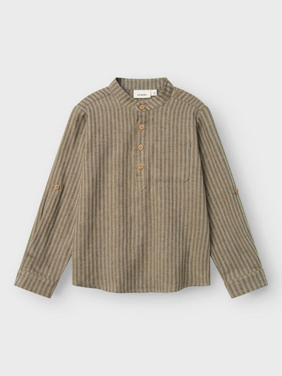 LIL' ATELIER MINI  LOOSE FIT SKJORTE. LAUREL OAK.