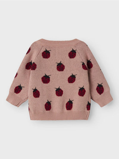 Lil' Atelier REGULAR FIT STRIKKET CARDIGAN  Misty Rose
