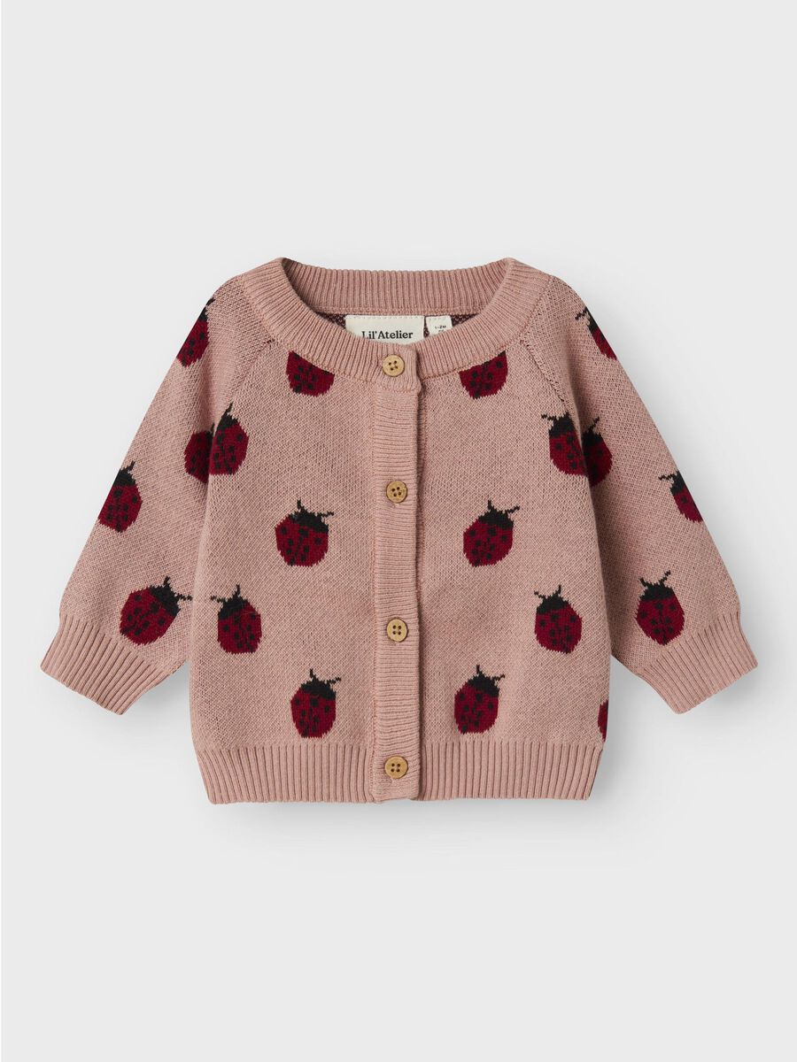 Lil' Atelier REGULAR FIT STRIKKET CARDIGAN  Misty Rose