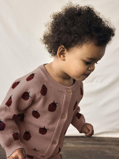 Lil' Atelier REGULAR FIT STRIKKET CARDIGAN  Misty Rose