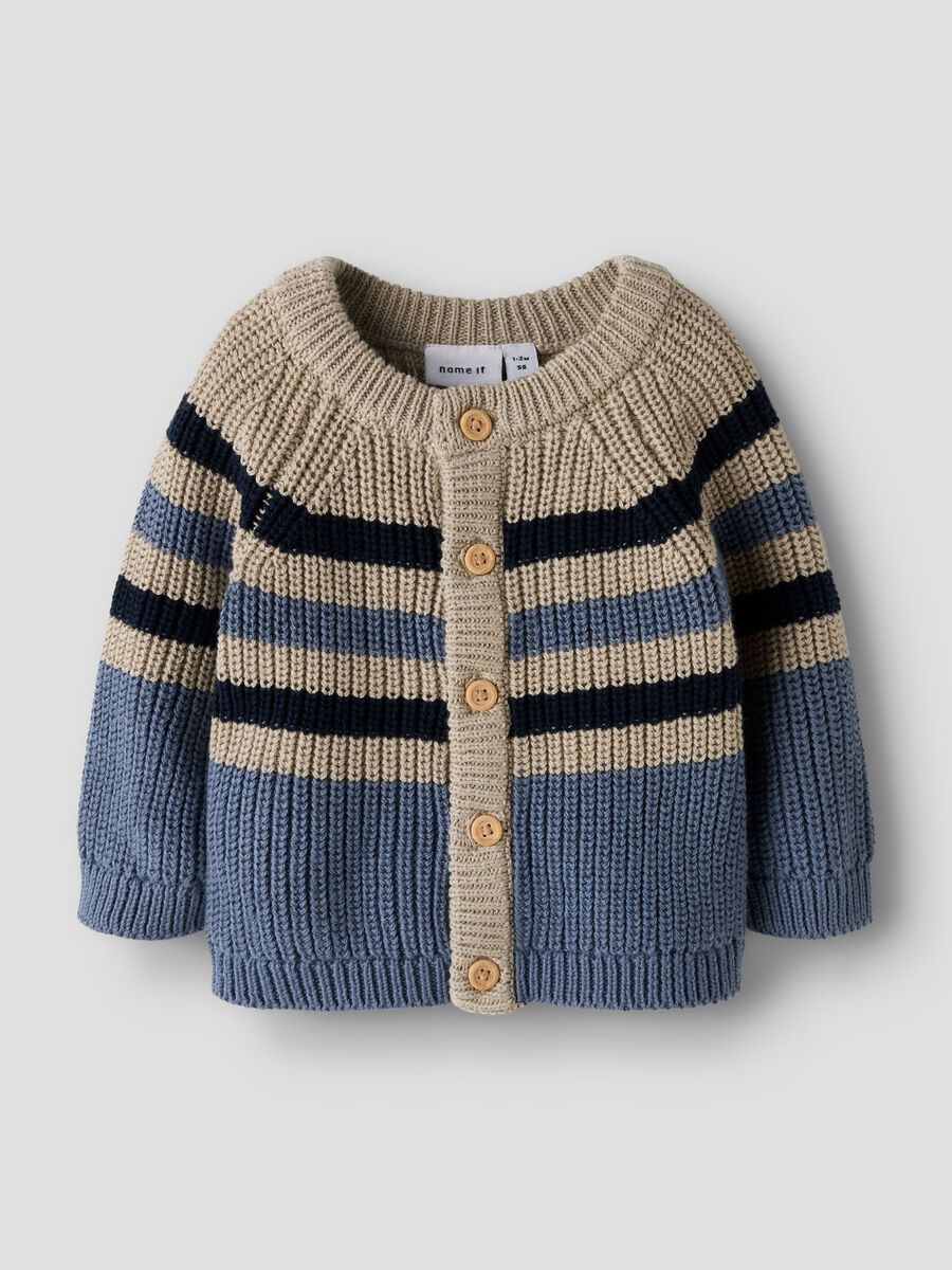 NAME IT BABY ØKOLOGISK BOMULD STRIKKET CARDIGAN