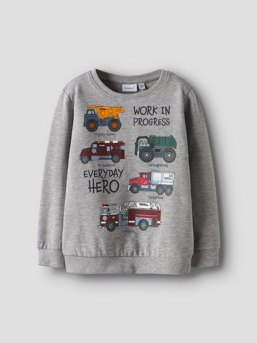 name it mini ØKOLOGISK BOMULD SWEATSHIRT  Grey Melange