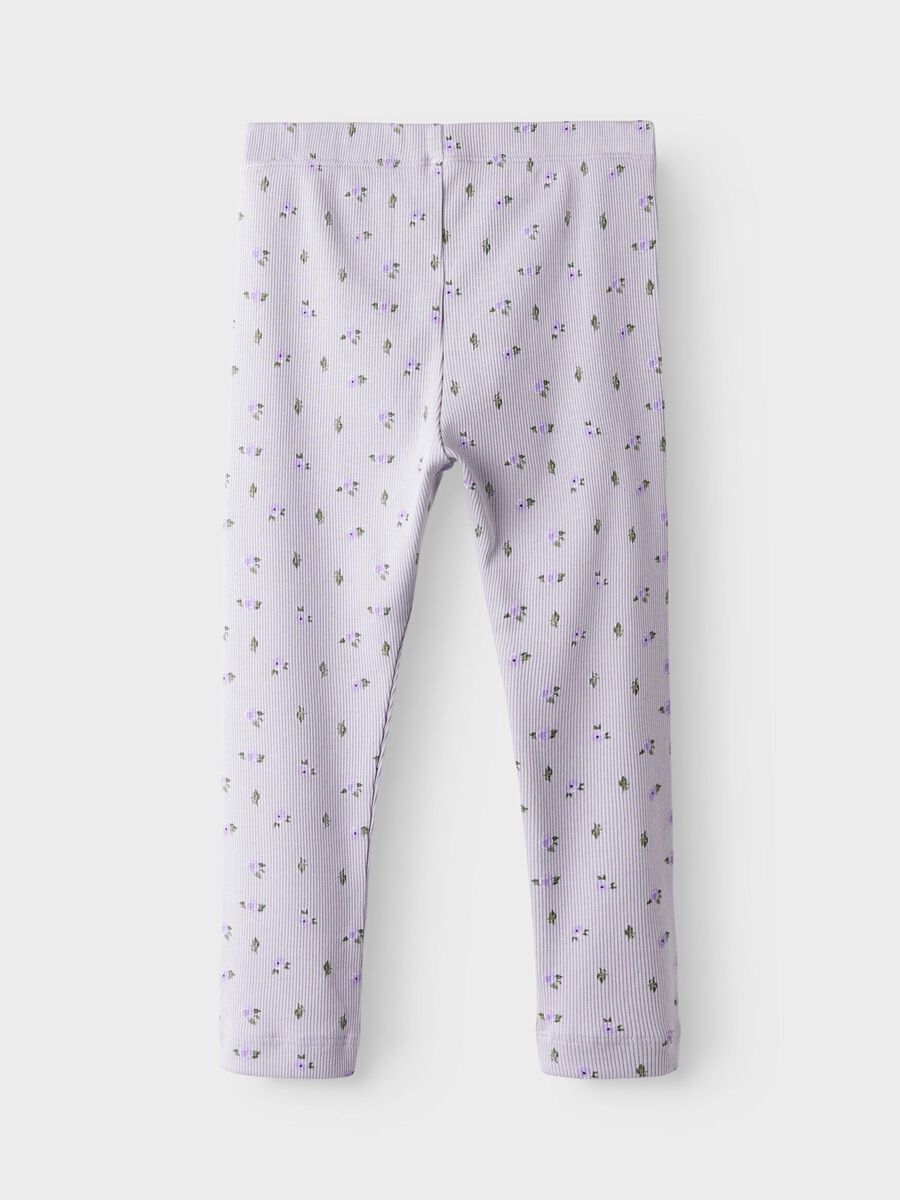 name it mini PRINTET LEGGINGS Misty Lilac