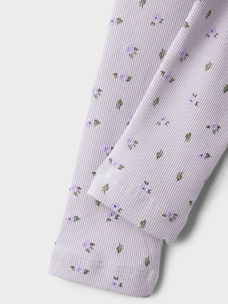 name it mini PRINTET LEGGINGS Misty Lilac