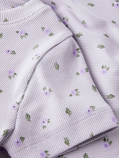 name it mini SLIM FIT T-SHIRT  Misty Lilac