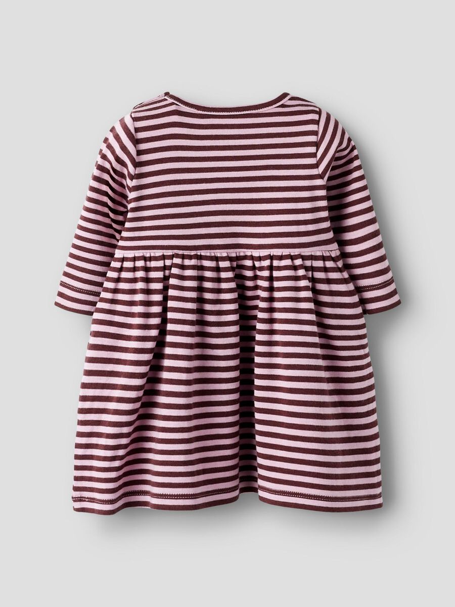 NAME IT BABY STRIBET KJOLE  Bleached Mauve