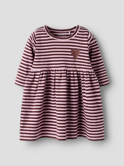 NAME IT BABY STRIBET KJOLE  Bleached Mauve