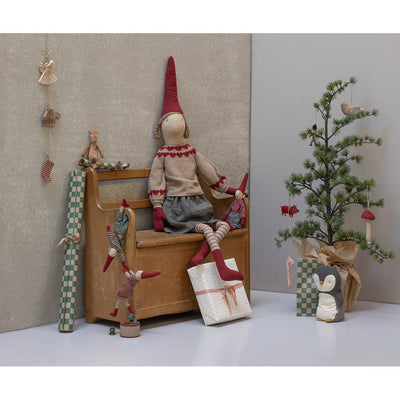 Maileg Nisse, Str. 1, Pige - Vinter mint kjole