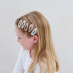 Mimi & Lula - 5 hårspænder - Mini Metallic Scallop Enchanted