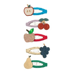 Mimi & Lula - 5 hårspænder - Mini Fruity Mushroom Village