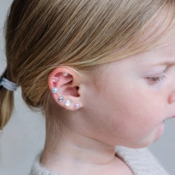 Mimi & Lula - Ørestickers 30 par - Pink Gem Earrings
