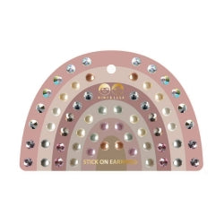 Mimi & Lula - Ørestickers 30 par - Pink Gem Earrings