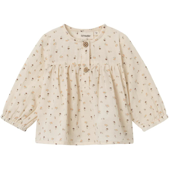 Lil'Atelier Birch Noanna Loose Skjorte