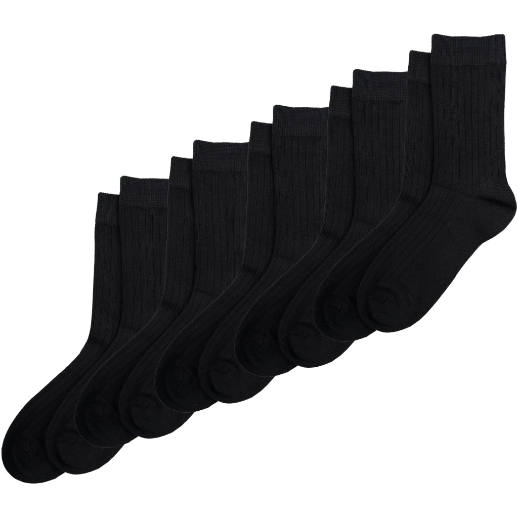 MiniPop® Noos Bamboo Socks 5 Pack Black