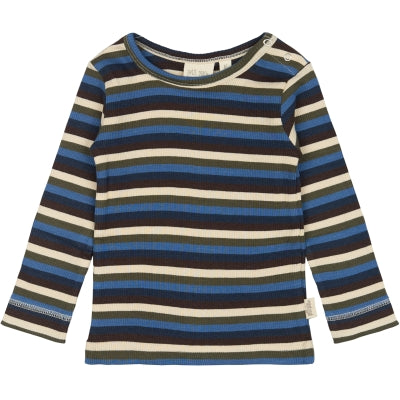 Petit piao  T-shirt L/S Modal Multi Striped