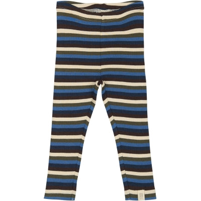 Petit piao Legging Modal True navy multistripe