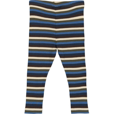 Petit piao Legging Modal True navy multistripe
