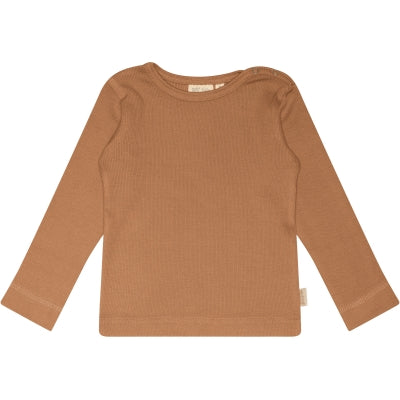 T-shirt L/S Modal Caramel.