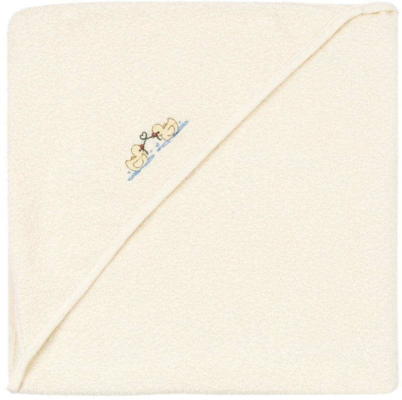 Konges Sløjd Fanga Fontana Figo Babyhåndklæde 75x75 cm, Antique White