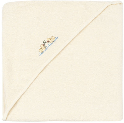 Konges Sløjd Fanga Fontana Figo Babyhåndklæde 75x75 cm, Antique White