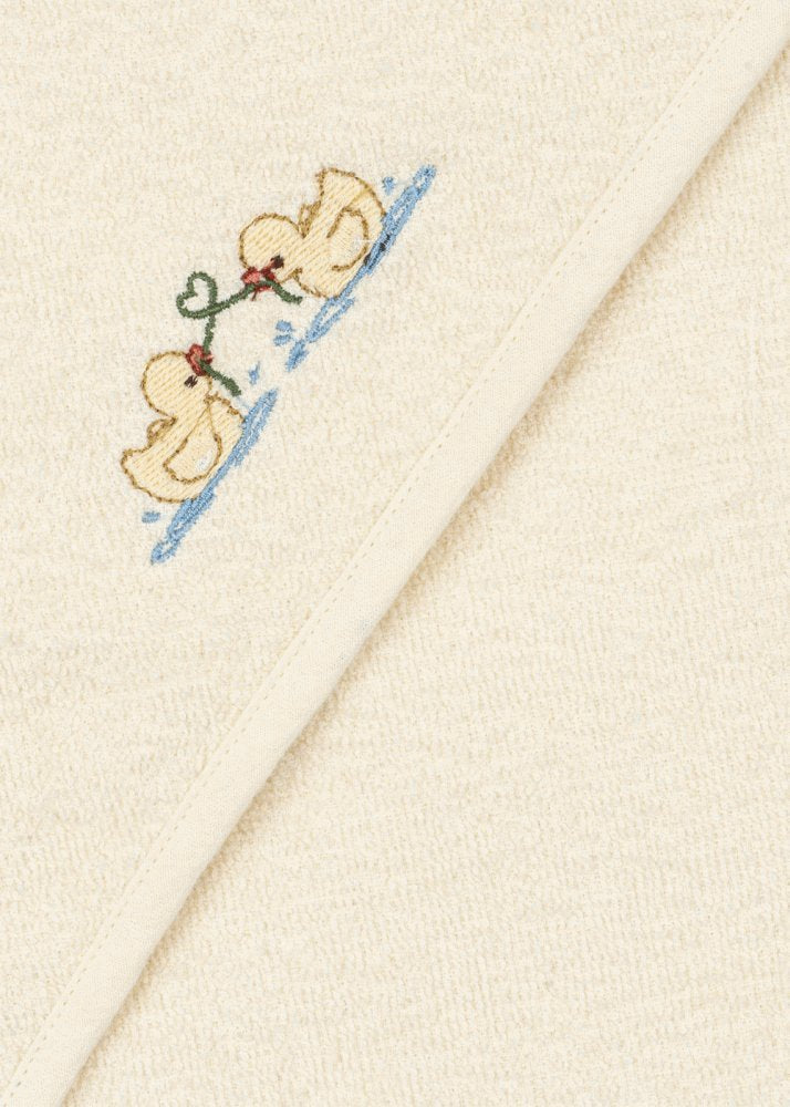 Konges Sløjd Fanga Fontana Figo Babyhåndklæde 75x75 cm, Antique White