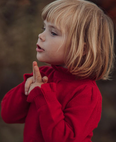 Fliink ABBY BLOUSE - POMPEIAN RED