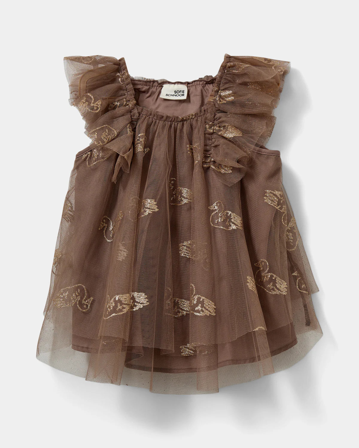 Sofie Schnoor BLOSSOMSB KJOLE - Brown