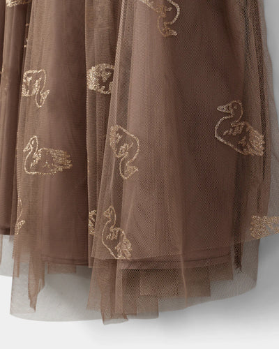 Sofie Schnoor BLOSSOMSK KJOLE - Brown