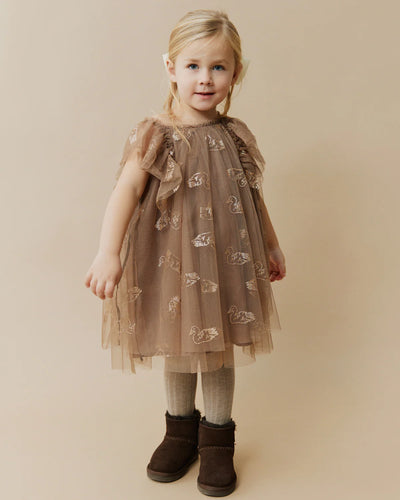 Sofie Schnoor BLOSSOMSK KJOLE - Brown