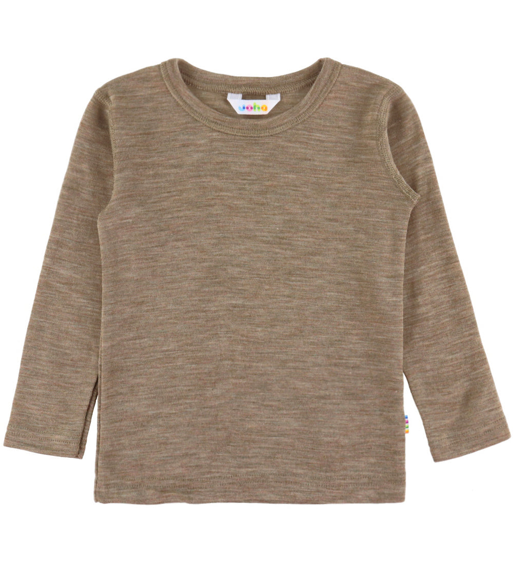 Joha Bluse - Uld/Silke - Beige Melange