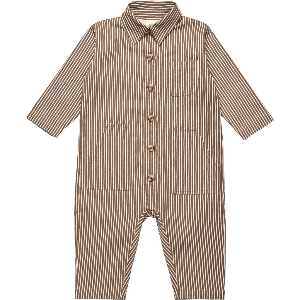 Bob Onesie - Roast Brown Stripe