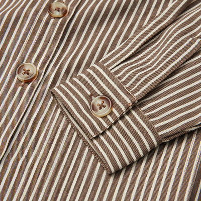 Bob Overshirt - Roast Brown Stripe