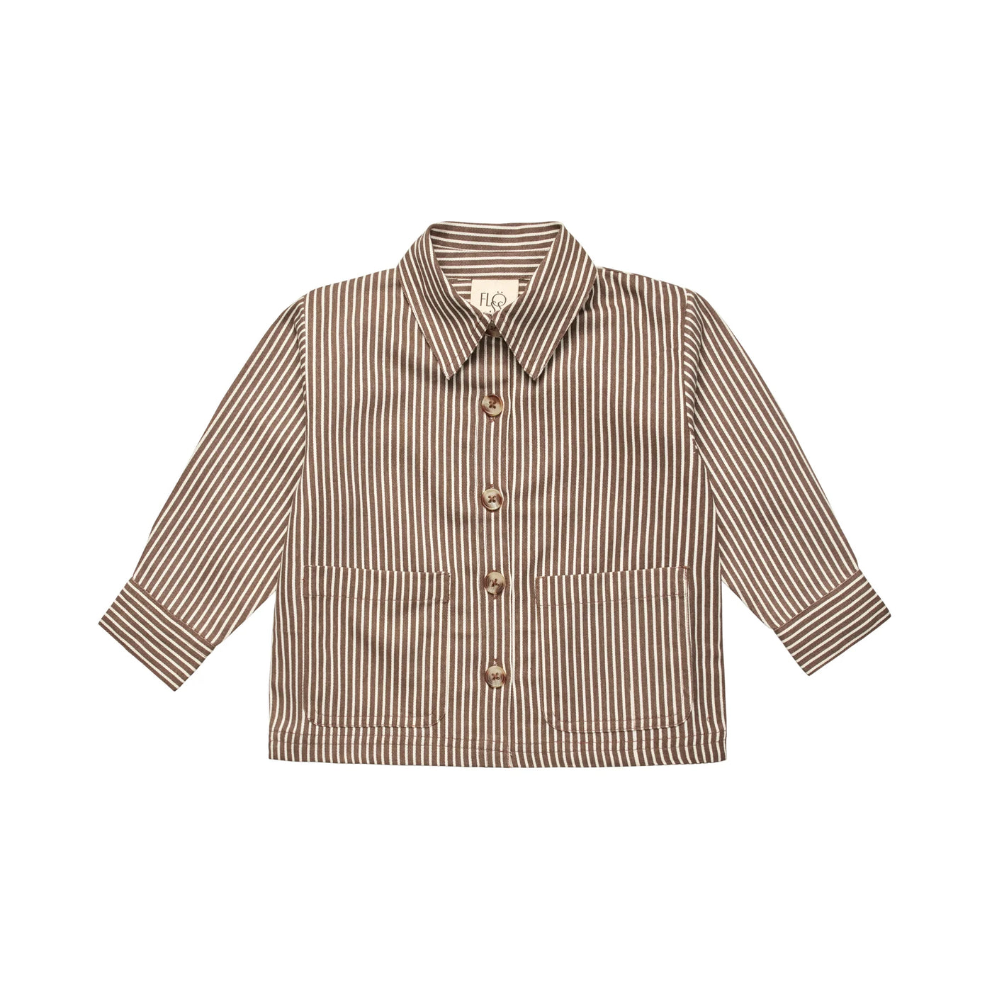 Bob Overshirt - Roast Brown Stripe