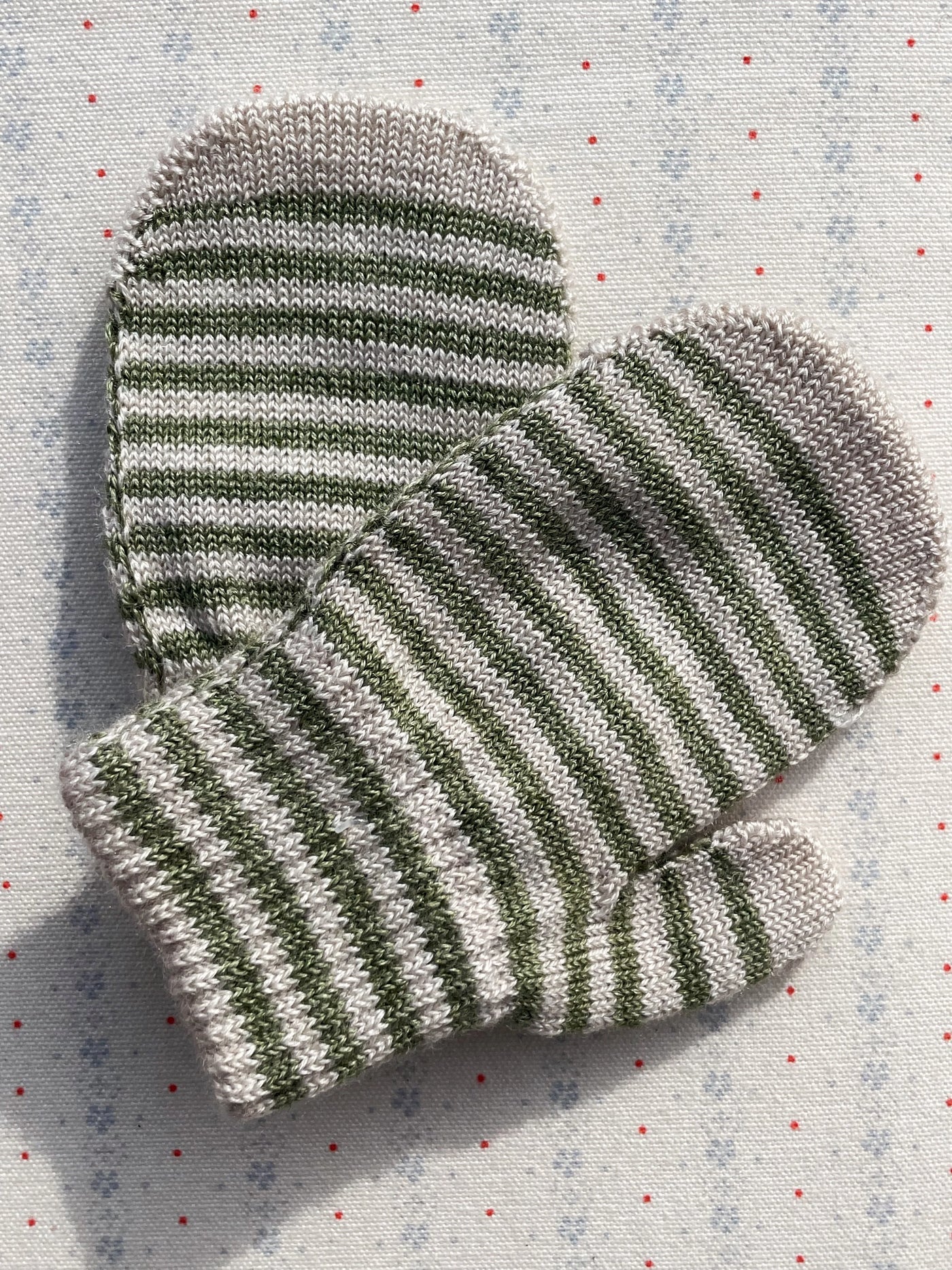 Konges Sløjd  2 pak filla vanter  lemon/stripe