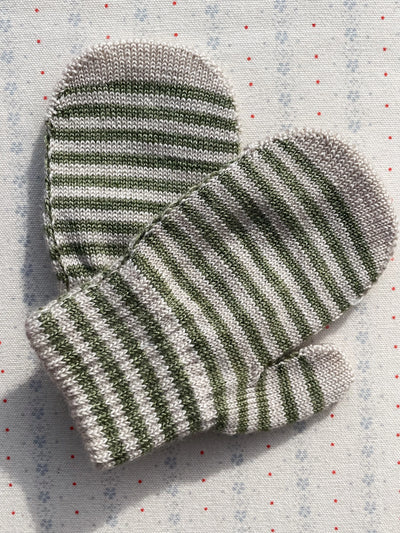 Konges Sløjd  2 pak filla vanter  lemon/stripe