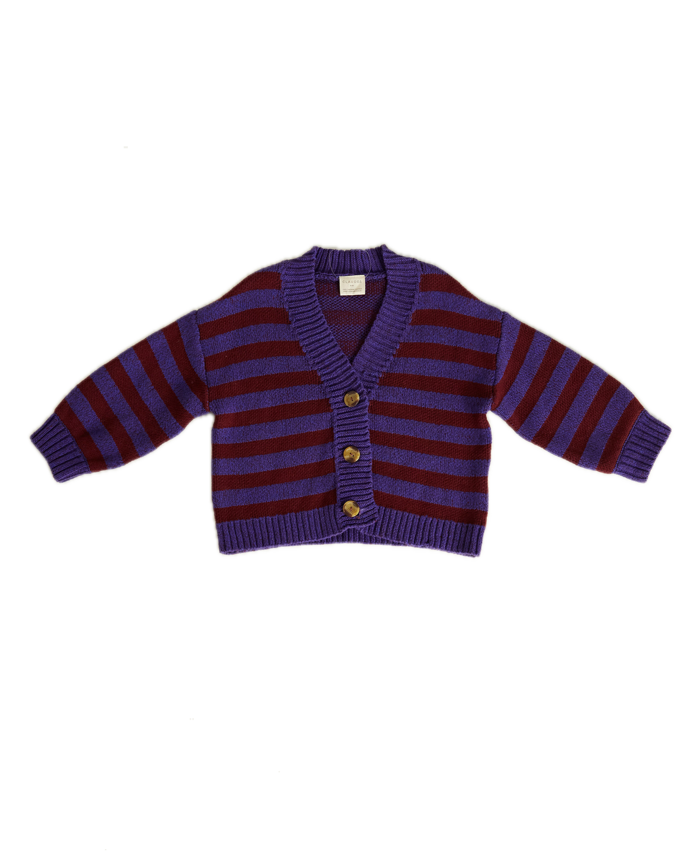 Claude & Co Eben Purple Stripe Cardigan