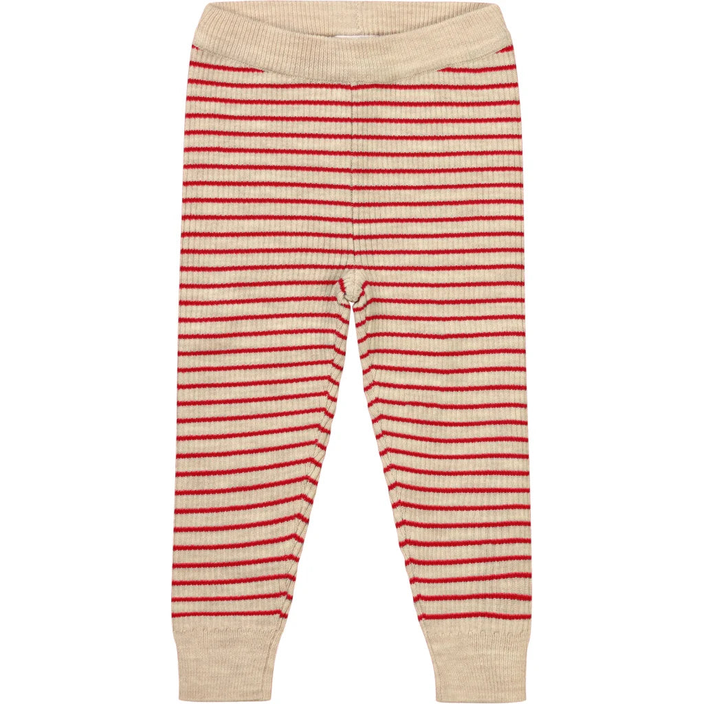 Flye Legging Wool - Ruby Red/Cloud